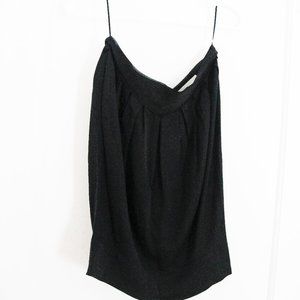 stella mccartney black chiffon tube top